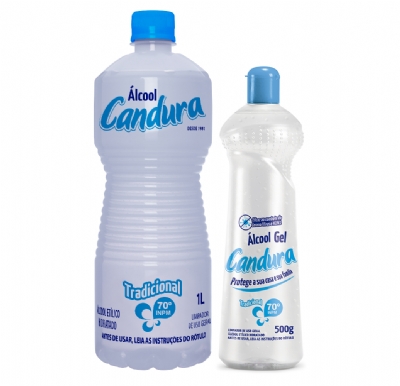 lcool Lquido e Gel 70 Candura